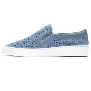 Vionic Splendid Midi Perf Shoes In Light Blue Slip On Sneakers Flat Shoes Size 7